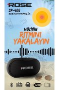 Resim technozi Rose SP-406 Taşınabilir Bluetooth Hoparlör 