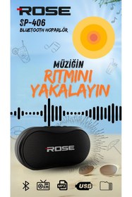 Resim technozi Rose SP-406 Taşınabilir Bluetooth Hoparlör 
