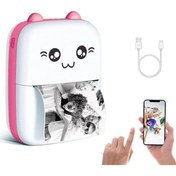 Resim STOREMAX GÇAVM Yazıcı Mini Pembe, Termal Yazıcı Eğlenceli Oyuncak ShopGÇ 1174074 