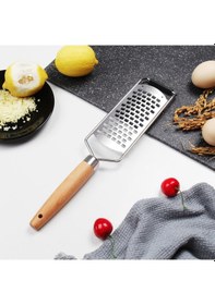 Resim Lichen Ahşap Saplı El Tipi Peynir Rende, Kabuk Rende, Portakal 