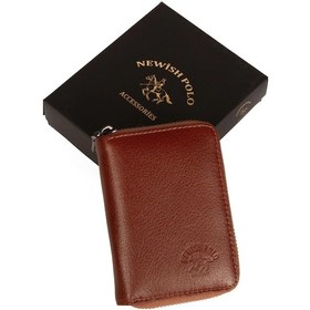 Resim Erkek Hakiki Deri Cüzdan Ve Kartlık - New063 Taba 