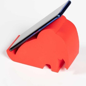 Resim Birlik Sünger Sünger Fil Masa Üstü Telefon Ve Tablet Tutacağı Kırmızı 14x10,5x6 Cm 