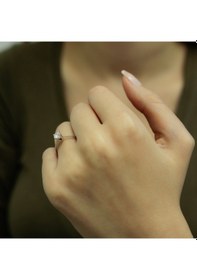 Resim Lova H Renk 0,45 Karat Pırlanta Tektaş Yüzük - HRD Sertifikalı - 1030046 