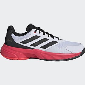 Resim adidas Courtjam Control 3 M Beyaz Siyah Erkek Tenis Ayakkabısı IH3092 