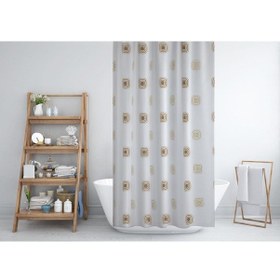 Resim Zethome Jackline Banyo Duş Perdesi 6969 Tek Kanat 1X120X200 Beyaz 