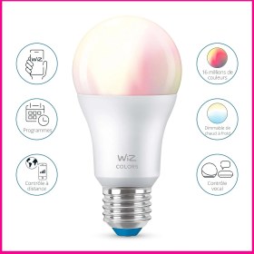 Resim 60W Renkli Ambiyans E27 Akıllı Ampul (A60) Matter, Google Home, Alexa Uyumlu 