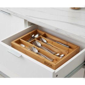 Resim "bambu 5-7 Bölmeli Sürgülü Kaşıklık" Bambu 