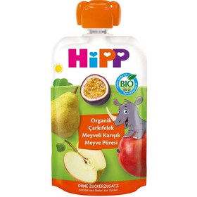 Resim Hipp Organik Çarkıfelek Karışık Meyve Püresi 100 gr 