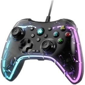 Resim Adalia Rgb Işıklı Oyun Kolu Ps3/Ps4/Pc/Switch/Android/Tv Box Uyumlu Joystick Gamepad 