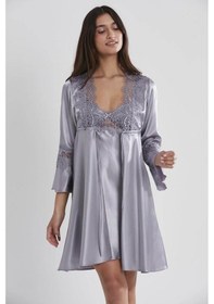 Resim Pierre Cardin 6'lı Midi Gecelik Sabahlık Set 6335 Royal 001 