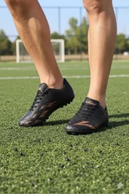 Resim LIG Titan Siyah Orjinal Ürün Çim Saha Halı Saha Erkek Futbol Ayakkabı 