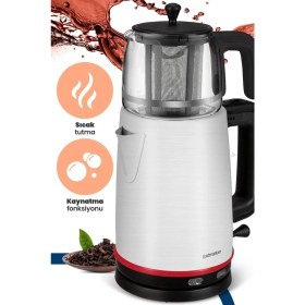 Resim Allians Geniş Hazneli 2200W Paslanmaz Çelik Çay ve Su Isıtıcı 