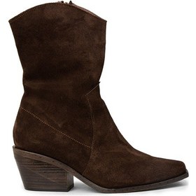 Resim Deery Kadın Hakiki Süet Kahverengi Western Bot - Z1564zkhvc01 Kahverengi 