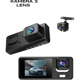 Resim 1080p 3 Kameralı Araç Dvr -q301 