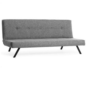 Resim Pafu Zola Üçlü Yataklı Koltuk - Açık Gri Keten Açık Gri 