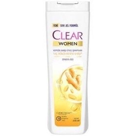 Resim Clear Women Saç Dökülmesine Karşı Zencefil Özü Kepeğe Karşı Etkili Şampuan 350ml 