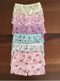Resim Genel Markalar Kız Çocuk Çok Renkli Desenli Boxer 12'li Paket 