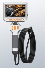 Resim ANCEL Çift Kameralı 360° Dönebilen Endoskop Kamera | 5'' Ekran, Otomatik Odaklama, LED'li 6 mm Kame 