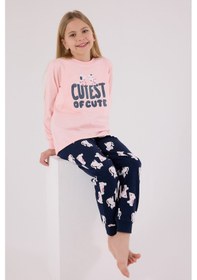 Resim Rolypoly Kız Çocuk Pembe Pijama Takımı 5274-48710 Pembe 