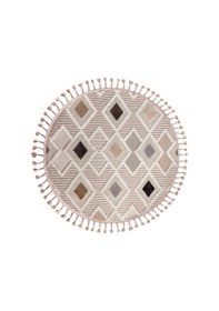 Resim Enti Bonn 8804 Gri Daire Iskandinav Halı Salon Halısı Kesme Halı Yolluk Krem 