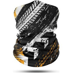 Resim Lastik İzi Desenli Motosiklet Bandana Boyunluk Outdoor Balaklava 