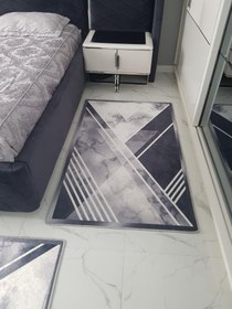 Resim BOLERO - Kaymaz Deri Taban Makinede Yıkanabilir Salon Oturma Odası Mutfak Halısı - QUANTUM SERİSİ / SAÇAKSIZ / 180x280 (6m²) 