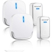 Resim A909 Yaşlılar İçin İkili Kablosuz Uzaktan Kumandalı Kapı Zili - Su Geçirmez 