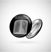 Resim Fizello When Doctor Takes An X-ray Of My Heart Funny Cat Lovers Rozet 