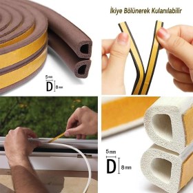 Resim Kupa Hırdavat Kupa Tyson Kapı ve Pencere Fitil Bandı Kahve - Çiftli - 50 Metre 