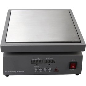 Resim PROSMT Protools Pcb Alt Isıtıcı - Dijital Sıcak Plaka Sabit Sıcaklık Lehimleme Istasyonu 150x150mm 