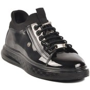 Resim Pierre Cardin 70819 M Siyah Rugan Hakiki Deri Erkek Sneaker Siyah 