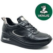 Resim Venüs Jura Hakiki Deri Ortopedik Oxford Kadın Aır-flow Taban Klasik Ayakkabı Siyah 