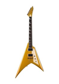 Resim Esp Ltd Kirk Hammett Signature Kh-v Metalik Gold Elektro Gitar 