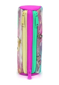 Resim 22033 Kıds Pembe Su Yeşili Unıcorn Kız Desenli Üç Bölmeli Kalem Çantası Çok Renkli 