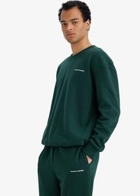 Resim DeFacto Boxy Fit 2'li Takım Bisiklet Yaka Baskılı Sweatshirt Eşofman Altı 