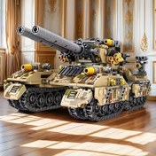 Resim 1630/1628 adet Yaratıcı Askeri Tank 8'li Yapı Blokları Modeli, Çalışma ve Oturma Odası Dekoru, Doğum Günü/Festival Hediye Seçimi 