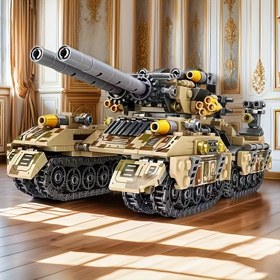 Resim 1630/1628 adet Yaratıcı Askeri Tank 8'li Yapı Blokları Modeli, Çalışma ve Oturma Odası Dekoru, Doğum Günü/Festival Hediye Seçimi 