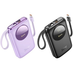 Resim toyigoo HOCO Q19 Lucky 10000mAh 30W Dijital Göstergeli Kablolu Powerbank-(1903) - tyigo5960-5890 