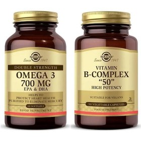 Resim Solgar Omega 3 700 Mg 60 Softgel Solgar Vitamin B Complex 50 Mg 5 
