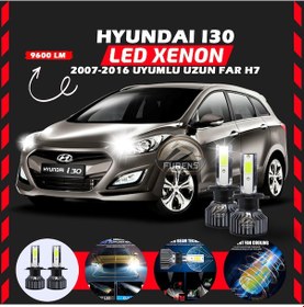 Resim Hyundai İ30 2007-2016 Uzun Far Uyumlu Şimşek Etkili Led Xenon Pro Series H7 