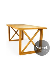 Resim Neiwel Move Doğal Ahşap Yemek Masası-80-140 Açık Ceviz 