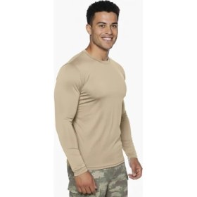 Resim Single Sword Uzun Kol Microfiber T-Shirt - Tişört Renk: Bej Beden: L 