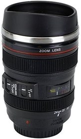 Resim DRULINE Fincan Objektif Kupa/Camera Lens Kahve Kupası Kahve, Çay, Süt, Su için - 400 ml Siyah 