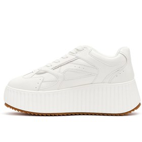 Resim Derimod Kadın Beyaz Kalın Tabanlı Spor Ayakkabı, Bağcıklı Sneaker 25AFD431318 