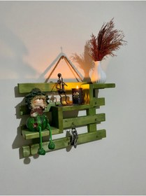 Resim SERTİCARET Dekoratif Ahşap Anahtarlık A-6 Y 