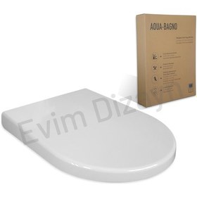 Resim Aqua Bagno Zero Yavaş Kapanan Klozet Kapağı - Duroplast 
