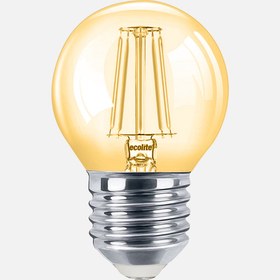 Resim Ecolite Led Filament Gold G45 4W E27 2200K 