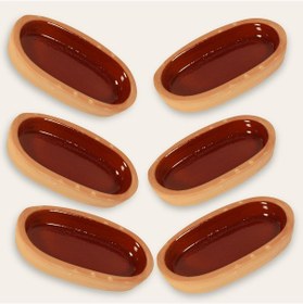 Resim 6'lı Toprak Sırlı Balık Güveci Tava 20x8x3 Cm 