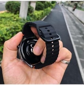 Resim Honor Magic Watch 2 46mm / Honor Watch Gs 3 ile Uyumlu Kordon Stitched Design Spor Kordon 22 mm Lacivert 