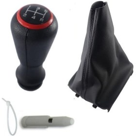Resim Peugeot 206 Vites Topuzu Ve Körüğü Kırmızı (470067776) 